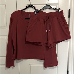 Women's Red Lounge Set